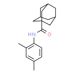 ChemSpider 2D Image | N-(2,4-Dimethylphenyl)-1-adamantanecarboxamide | C19H25NO