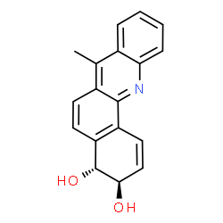 ChemSpider 2D Image | (3R,4R)-7-Methyl-3,4-dihydrobenzo[c]acridine-3,4-diol | C18H15NO2