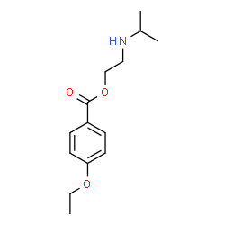ChemSpider 2D Image | 2-(Isopropylamino)ethyl 4-ethoxybenzoate | C14H21NO3