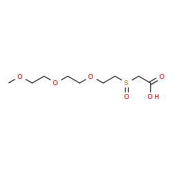 ChemSpider 2D Image | 2,5,8-Trioxa-11-thiatridecan-13-oic acid 11-oxide | C9H18O6S