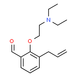 ChemSpider 2D Image | 3-Allyl-2-[2-(diethylamino)ethoxy]benzaldehyde | C16H23NO2