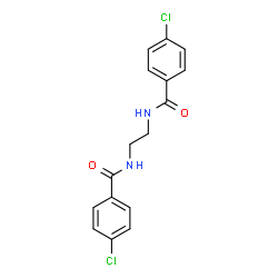 ChemSpider 2D Image | N,N'-1,2-Ethanediylbis(4-chlorobenzamide) | C16H14Cl2N2O2
