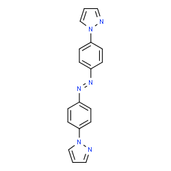 ChemSpider 2D Image | 4,4'-Di(1-pyrazolyl)azobenzene | C18H14N6