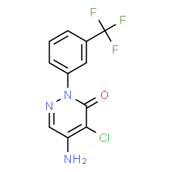 ChemSpider 2D Image | Norflurazon-desmethyl | C11H7ClF3N3O