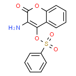 ChemSpider 2D Image | 3-Amino-2-oxo-2H-chromen-4-yl benzenesulfonate | C15H11NO5S