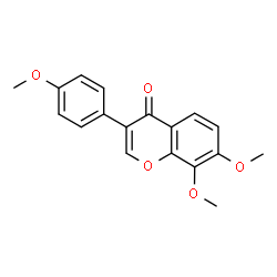 ChemSpider 2D Image | 7,8,4'-trimethoxyisoflavone | C18H16O5