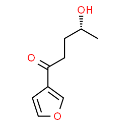 ChemSpider 2D Image | (4R)-1-(3-Furyl)-4-hydroxy-1-pentanone | C9H12O3
