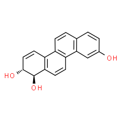 ChemSpider 2D Image | (1R,2R)-1,2-Dihydro-1,2,9-chrysenetriol | C18H14O3