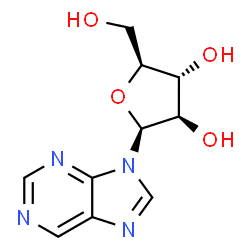 ChemSpider 2D Image | 9-(beta-L-Arabinofuranosyl)-9H-purine | C10H12N4O4