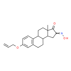 ChemSpider 2D Image | 3-(Allyloxy)-16-(hydroxyimino)estra-1,3,5(10)-trien-17-one | C21H25NO3