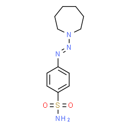 ChemSpider 2D Image | 4-[(E)-1-Azepanyldiazenyl]benzenesulfonamide | C12H18N4O2S