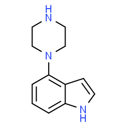 ChemSpider 2D Image | 4-Piperazino-1H-indole | C12H15N3