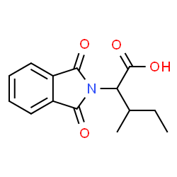 ChemSpider 2D Image | 2-(1,3-dioxoisoindol-2-yl)-3-methylpentanoic acid | C14H15NO4