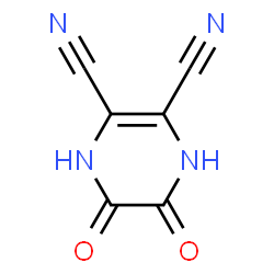 ChemSpider 2D Image | 1,4,5,6-Tetrahydro-5,6-dioxo-2,3-pyrazinedicarbonitrile | C6H2N4O2