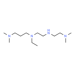 ChemSpider 2D Image | N-(2-{[2-(Dimethylamino)ethyl]amino}ethyl)-N-ethyl-N',N'-dimethyl-1,3-propanediamine | C13H32N4