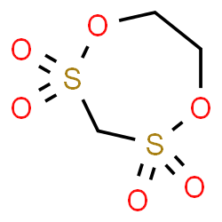 ChemSpider 2D Image | 1,5,2,4-Dioxadithiepane 2,2,4,4-tetraoxide | C3H6O6S2