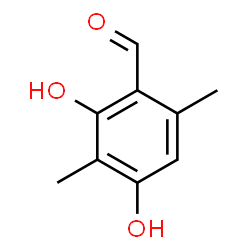 ChemSpider 2D Image | 2,4-Dihydroxy-3,6-dimethylbenzaldehyde | C9H10O3