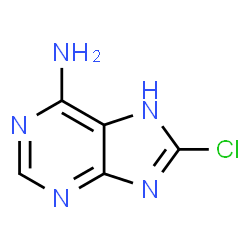 ChemSpider 2D Image | 8-chloroadenine | C5H4ClN5