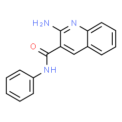 ChemSpider 2D Image | 2-Amino-N-phenyl-3-quinolinecarboxamide | C16H13N3O