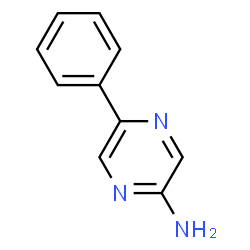 ChemSpider 2D Image | 5-Phenyl-2-pyrazinamine | C10H9N3