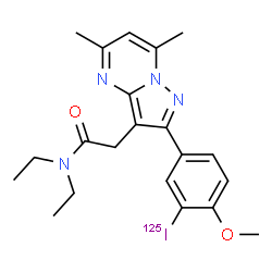 ChemSpider 2D Image | IODO-DPA-713 I-125 | C21H25125IN4O2