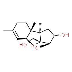 ChemSpider 2D Image | (3beta,11beta,12R)-11,12-Epoxytrichothec-9-ene-3,13-diol | C15H22O4
