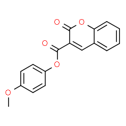 ChemSpider 2D Image | 4-Methoxyphenyl 2-oxo-2H-chromene-3-carboxylate | C17H12O5