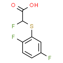 ChemSpider 2D Image | [(2,5-Difluorophenyl)sulfanyl](fluoro)acetic acid | C8H5F3O2S