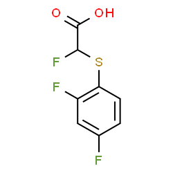 ChemSpider 2D Image | [(2,4-Difluorophenyl)sulfanyl](fluoro)acetic acid | C8H5F3O2S