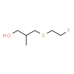 ChemSpider 2D Image | 3-[(2-Fluoroethyl)sulfanyl]-2-methyl-1-propanol | C6H13FOS