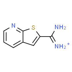 ChemSpider 2D Image | Imino(thieno[2,3-b]pyridin-2-yl)methanaminium | C8H8N3S