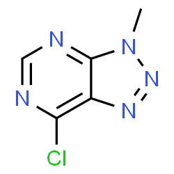 ChemSpider 2D Image | 7-chloro-3-methyl-3H-1,2,3-triazolo(4,5-d)pyrimidine | C5H4ClN5