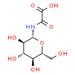 ChemSpider 2D Image | N-(BETA-D-GLUCOPYRANOSYL)OXAMIC ACID | C8H13NO8