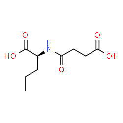 ChemSpider 2D Image | N-(3-Carboxypropanoyl)-L-norvaline | C9H15NO5