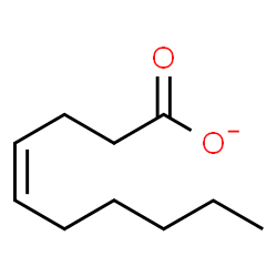 ChemSpider 2D Image | (Z)-4-Decenoate | C10H17O2