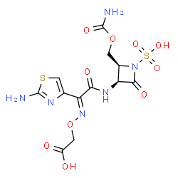 ChemSpider 2D Image | (E)-Carumonam | C12H14N6O10S2