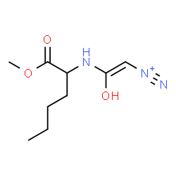 ChemSpider 2D Image | (Z)-2-Hydroxy-2-[(1-methoxy-1-oxo-2-hexanyl)amino]ethenediazonium | C9H16N3O3