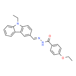 ChemSpider 2D Image | 4-ethoxy-N'-[(E)-(9-ethylcarbazol-3-yl)methylidene]benzohydrazide | C24H23N3O2