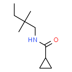 ChemSpider 2D Image | N-(2,2-Dimethylbutyl)cyclopropanecarboxamide | C10H19NO
