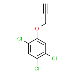 ChemSpider 2D Image | 3-(2,4,5-Trichlorophenoxy)-1-propyne | C9H5Cl3O
