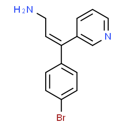 ChemSpider 2D Image | (2Z)-3-(4-Bromophenyl)-3-(3-pyridinyl)-2-propen-1-amine | C14H13BrN2