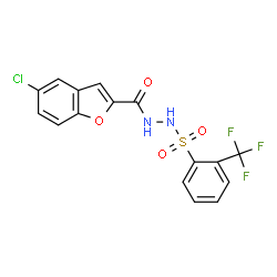 ChemSpider 2D Image | BCATc Inhibitor 2 | C16H10ClF3N2O4S
