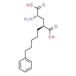 ChemSpider 2D Image | (4R)-4-(5-Phenylpentyl)-L-glutamic acid | C16H23NO4