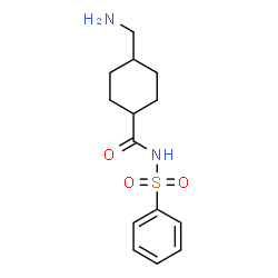 ChemSpider 2D Image | 4-(Aminomethyl)-N-(phenylsulfonyl)cyclohexanecarboxamide | C14H20N2O3S