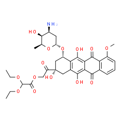 ChemSpider 2D Image | Detorubicin | C33H39NO14
