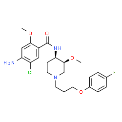 ChemSpider 2D Image | (+)-(R)-Cisapride | C23H29ClFN3O4