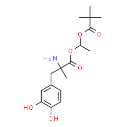 ChemSpider 2D Image | methyldopa pivaloyloxyethyl ester | C17H25NO6