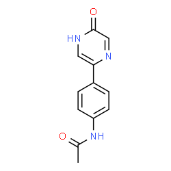ChemSpider 2D Image | N-[4-(5-hydroxypyrazin-2-yl)phenyl]acetamide | C12H11N3O2