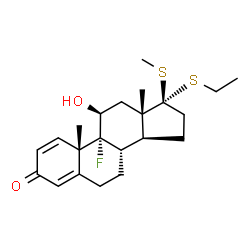 ChemSpider 2D Image | tipredane | C22H31FO2S2
