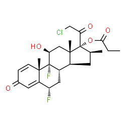 ChemSpider 2D Image | Halobetasol Propionate | C25H31ClF2O5
